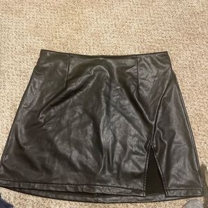 Leather skirt